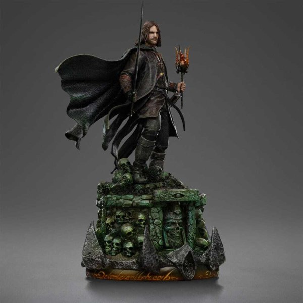 Het Aragorn Unleashed standbeeld uit Lord of the Rings, Art Scale 1/10, 31 cm.
