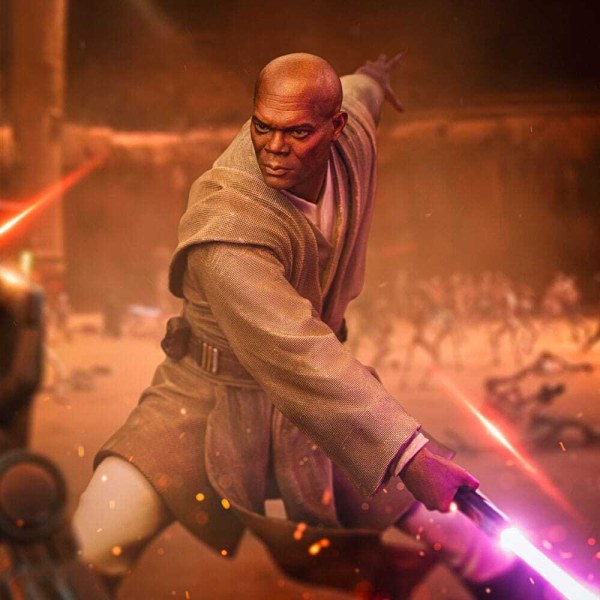 Star Wars beeldje 1/10 Art Scale Mace Windu 18 cm