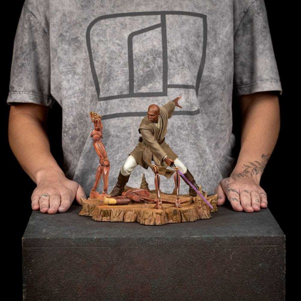 Star Wars beeldje 1/10 Art Scale Mace Windu 18 cm