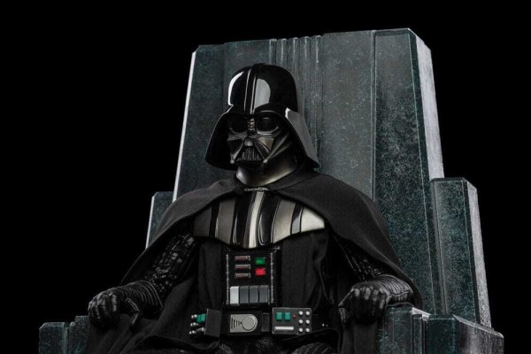 Star Wars beeldje 1/10 Art Scale Darth Vader op troon 18 cm