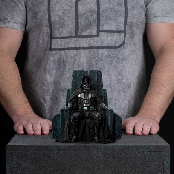 Star Wars beeldje 1/10 Art Scale Darth Vader op troon 18 cm