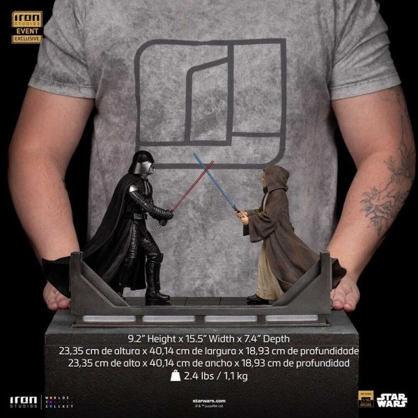 Star Wars -beeldje 1/10 Deluxe Art Scale Darth Vader Vs Obi-Wan Kenobi (CCXP Exclusive 2025) 24 cm