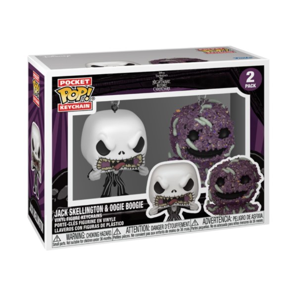 Pocket Pop sleutelhangerset (2 stuks) Jack & Oogie Boogie - Disney Nightmare Before Christmas