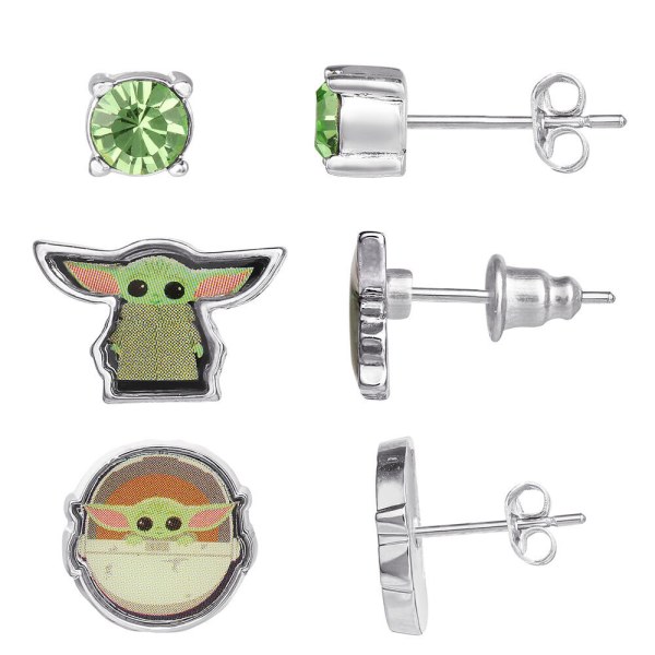 Set van 3 paar Baby Yoda Star Wars oorbellen