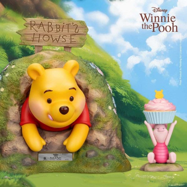 Disney Master Craft Winnie de Pooh & Knorretje beeldje 33 cm