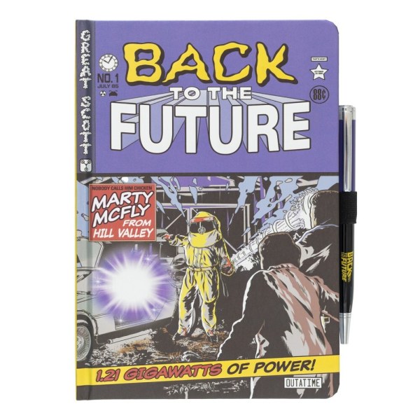 Premium A5 notitieboek met projectorpen - Back to the Future
