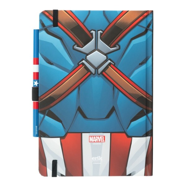 UNIFORM PREMIUM A5 NOTITIEBOEK MET PEN - MARVEL CAPTAIN AMERICA