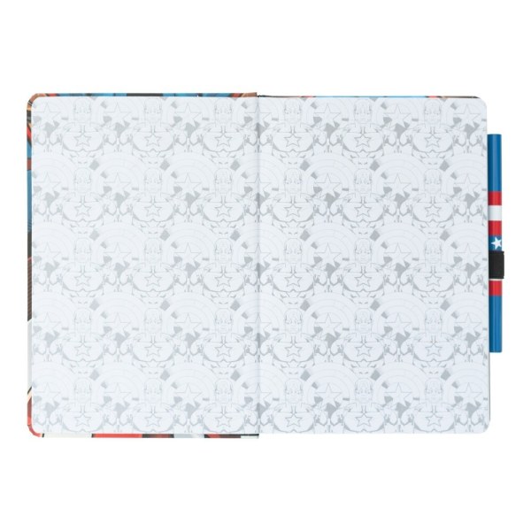 UNIFORM PREMIUM A5 NOTITIEBOEK MET PEN - MARVEL CAPTAIN AMERICA