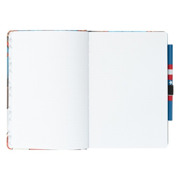 UNIFORM PREMIUM A5 NOTITIEBOEK MET PEN - MARVEL CAPTAIN AMERICA