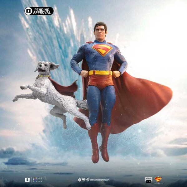 Superman & Krypto op Art Scale 32 cm - Iron Studios Superman Legacy