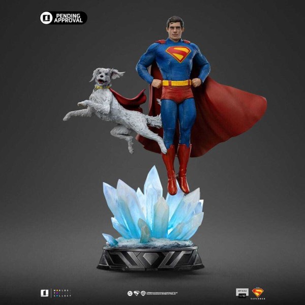 Superman & Krypto op Art Scale 32 cm - Iron Studios Superman Legacy
