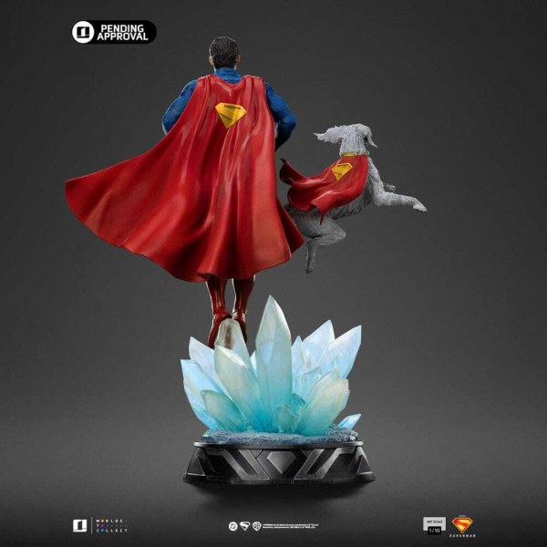 Superman & Krypto op Art Scale 32 cm - Iron Studios Superman Legacy