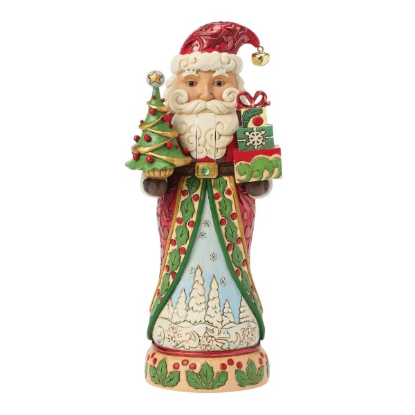 Rode en groene kerstman-notenkraker - Jim Shore
