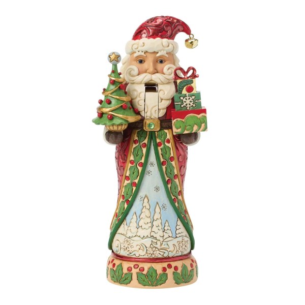 Rode en groene kerstman-notenkraker - Jim Shore