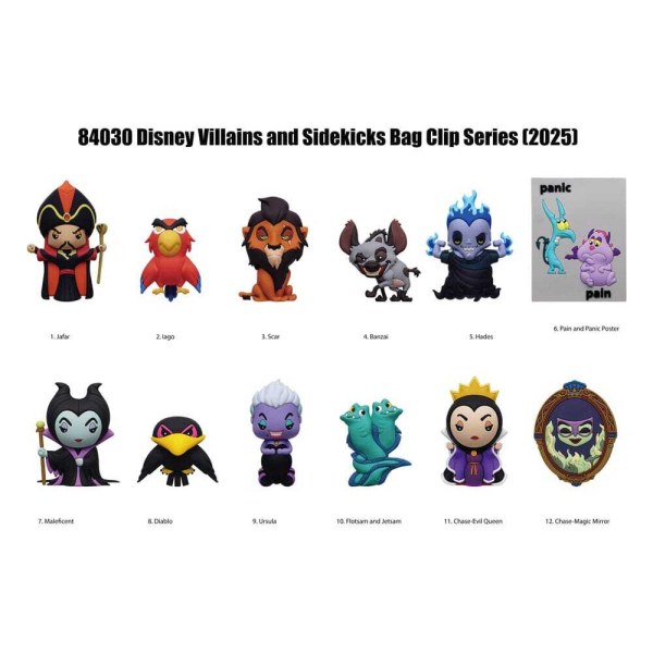 3D sleutelhangertje Schurken Serie 4 mysterie - Disney Villains