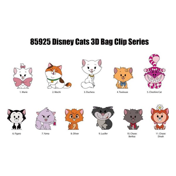 3D-sleutelhangers met kattenmotief uit de serie 69 mysterie - Disney