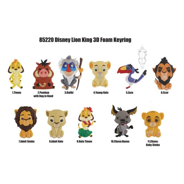 Lion King 3D sleutelhanger mysterie - Disney