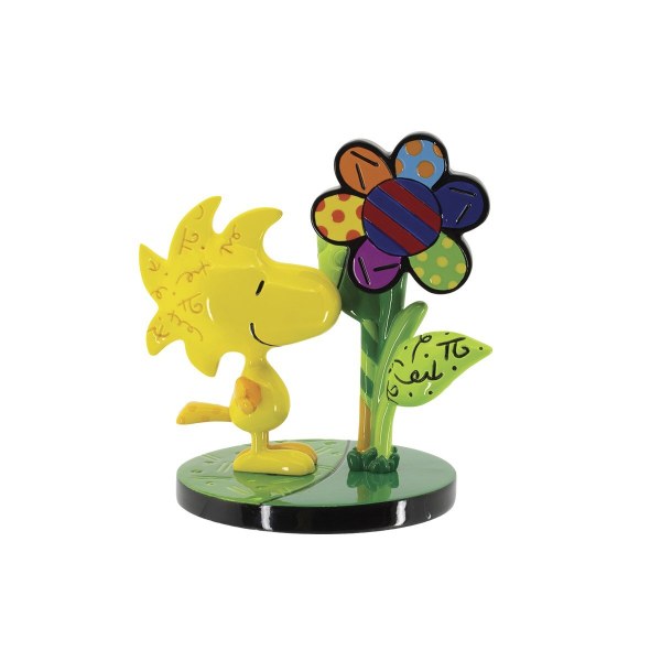 Woodstock miniatuurfiguurtje met bloem - Britto Peanuts