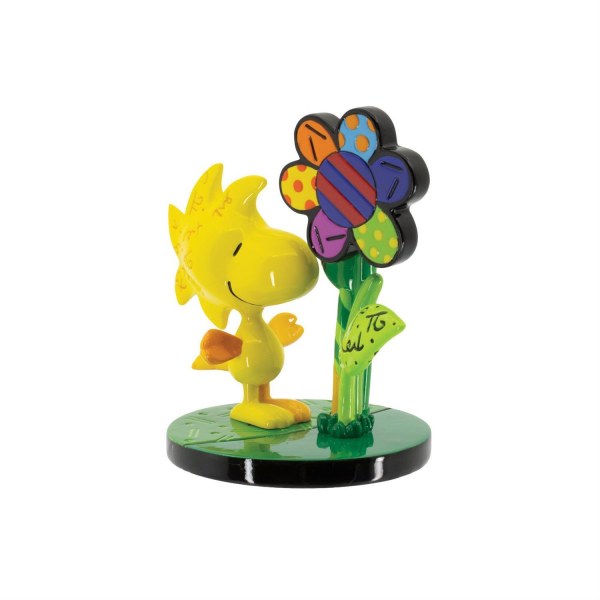 Woodstock miniatuurfiguurtje met bloem - Britto Peanuts