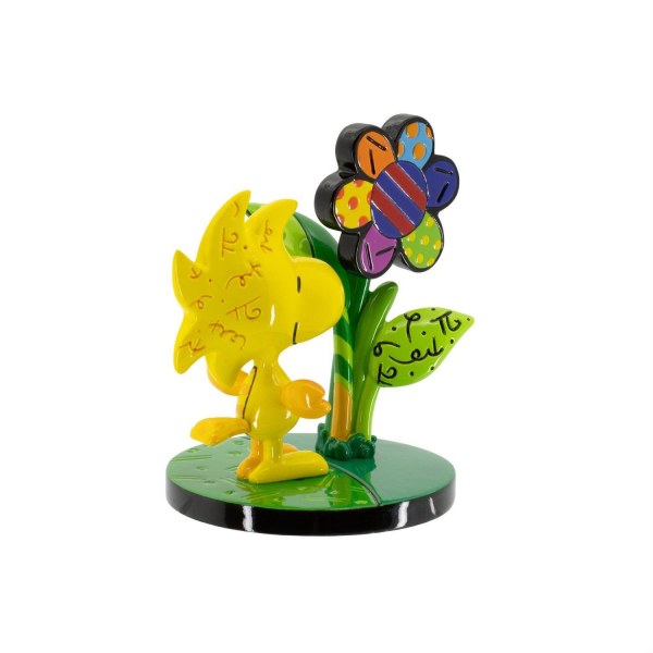 Woodstock miniatuurfiguurtje met bloem - Britto Peanuts