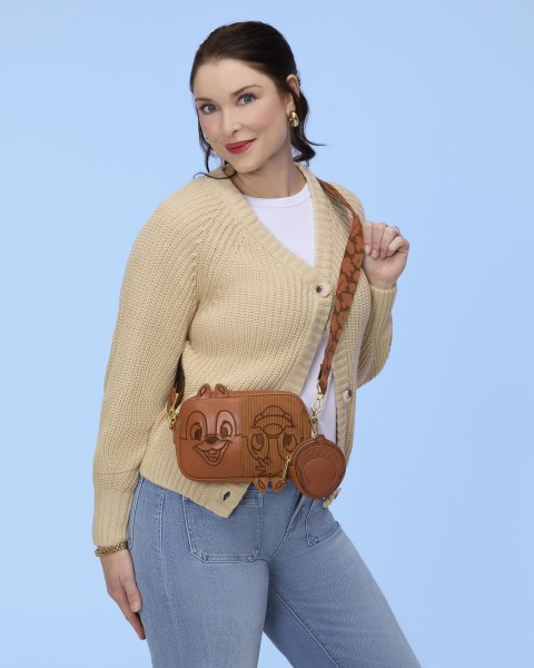 Chip and Dale Corduroy Sling Schoudedtas met Muntvakje - Disney Loungefly