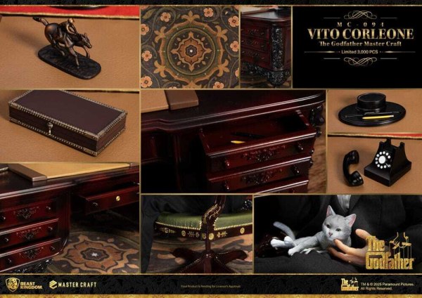 De Godfather Vito Corleone Master Craft beeldje 31 cm