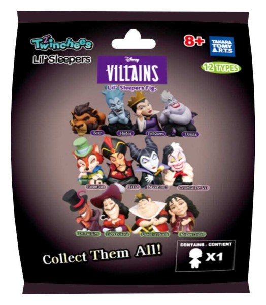 Schurken Blind bag Twinchees Lil' Sleeper figuurtje 5 cm - Disney Villains