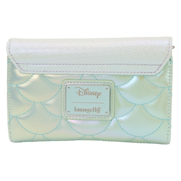 Iriserende parelmoeren portemonnee met klep - Disney Loungefly De Kleine Meermin