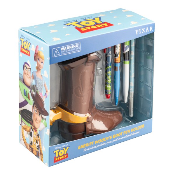 Toy Story Woody laars pennenhouder met Kantoorartikelen – 16 cm