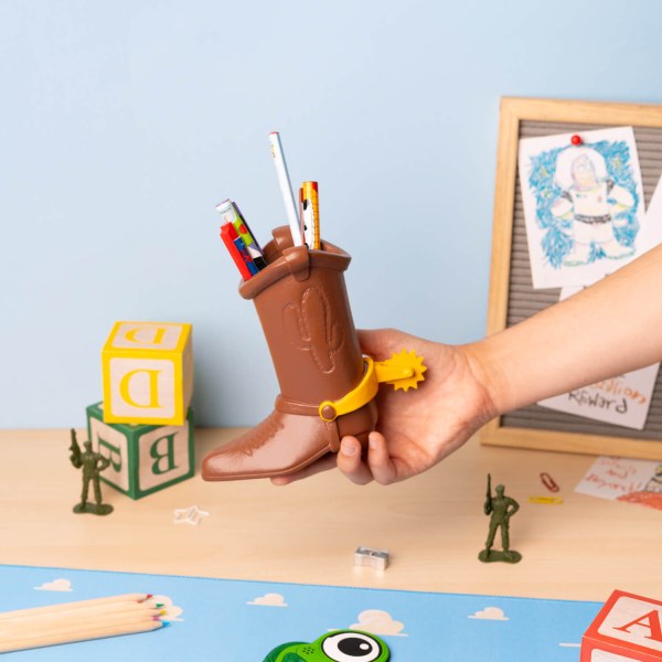 Toy Story Woody laars pennenhouder met Kantoorartikelen – 16 cm