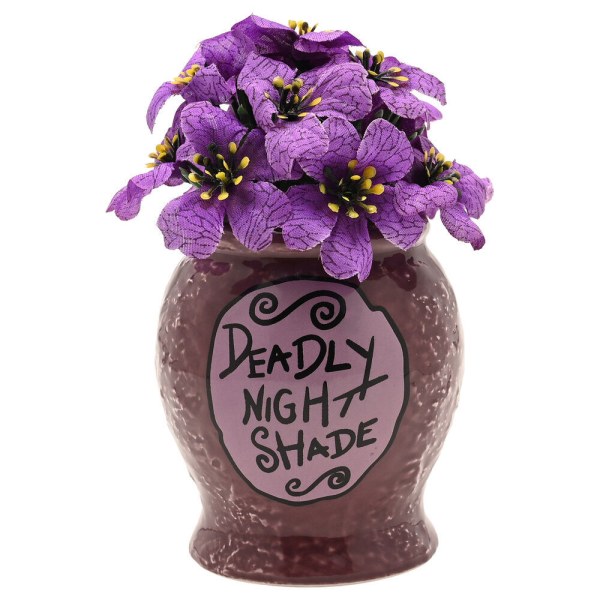 Disney Nightmare Before Christmas bloempot met dodelijke nachtschade en nepplant.
