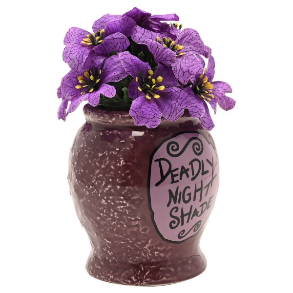Disney Nightmare Before Christmas bloempot met dodelijke nachtschade en nepplant.