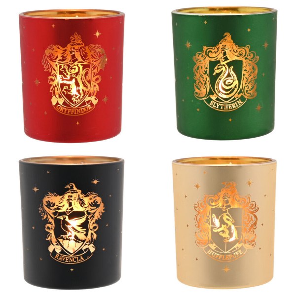 Set van 4 theelichthouders in Harry Potter -stijl