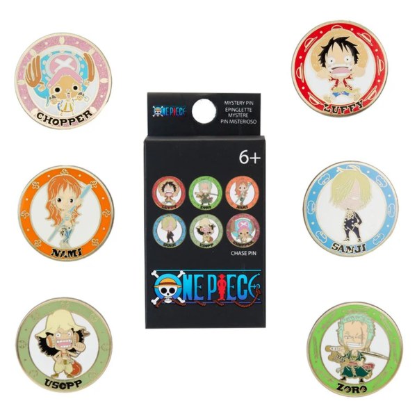 Loungefly One Piece Chibi Mysterie Blind Box Emaille Pin (assortiment)