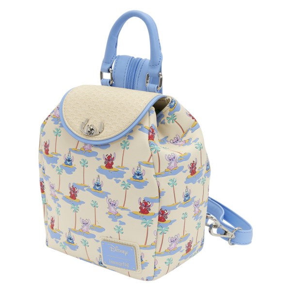 Mini Rugzak met Stitch, Angel en Leroy - Disney Loungefly Lilo & Stitch