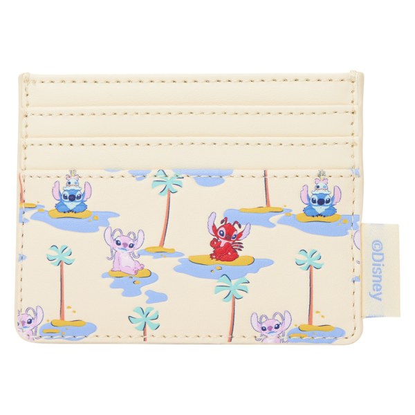 Pasjeshouder met Stitch, Angel en Leroy - Disney Loungefly Lilo & Stitch