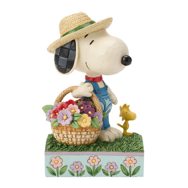 Snoopy met bloemenmand - Peanuts