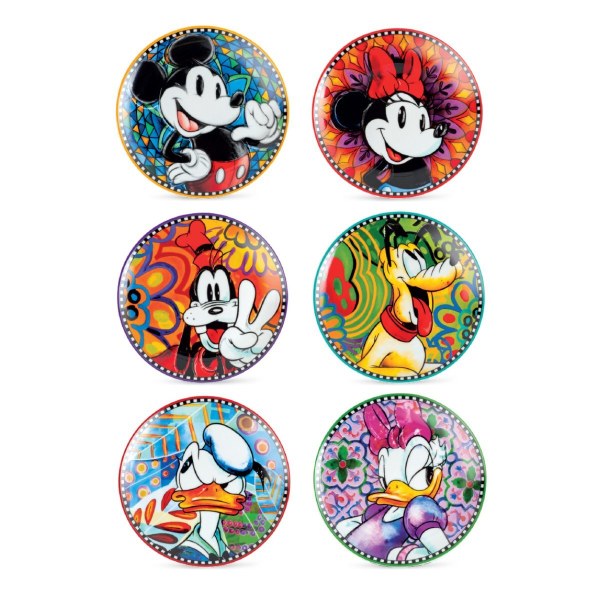 Set van 6 gemengde dessertbordjes - Egan Disney Home
