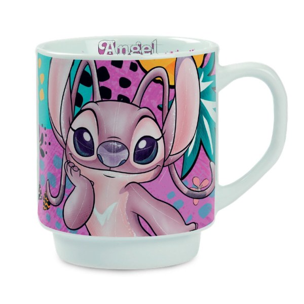 Beker met Angel, roze, 350 ml - Egan Disney Home