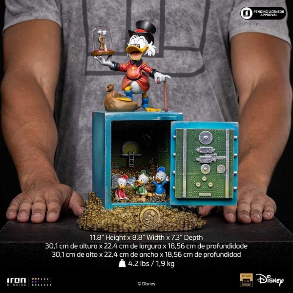 Iron Studios - Duck Tales beeldje 1/10 Art Scale - Oom Dagobert Duck en zijn neefjes