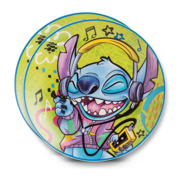 Set van 2 dessertbordjes Stitch groen - Egan Disney Home