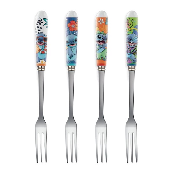 Set van 4 dessertvorkjes van Stitch - Egan Disney Home