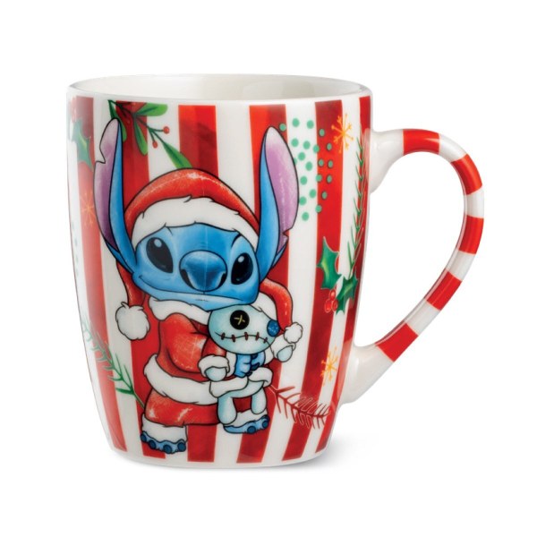 Beker Stitch Kerstmis Rood 450ml - Egan Disney Home
