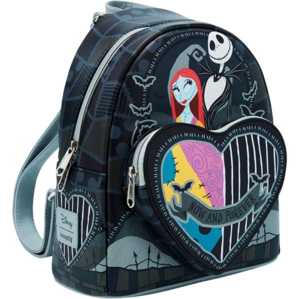 Loungefly The Nightmare Before Christmas Jack & Sally Split Heart rugzak 26cm