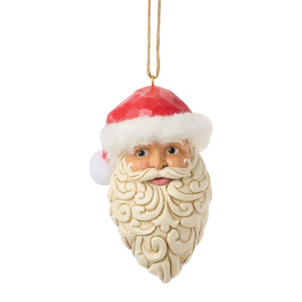 VINTAGE KERSTMAN HOOFD - JIM SHORE HEARTWOOD CREEK
