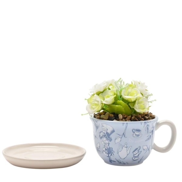ALICE IN WONDERLAND - Decoratieve Mok + Kunstplant