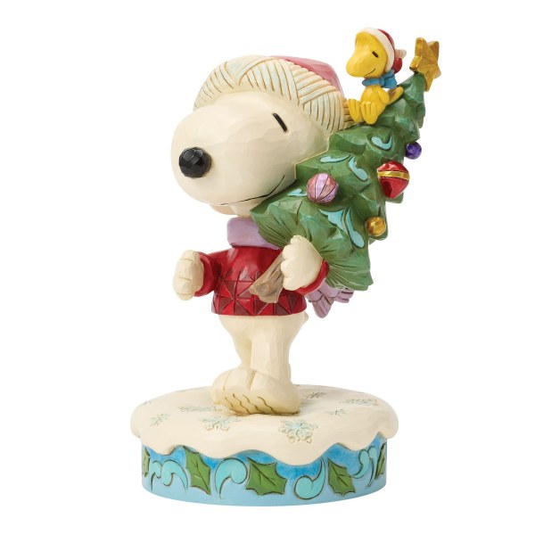 SNOOPY EN WOODSTOCK MET BOOM
