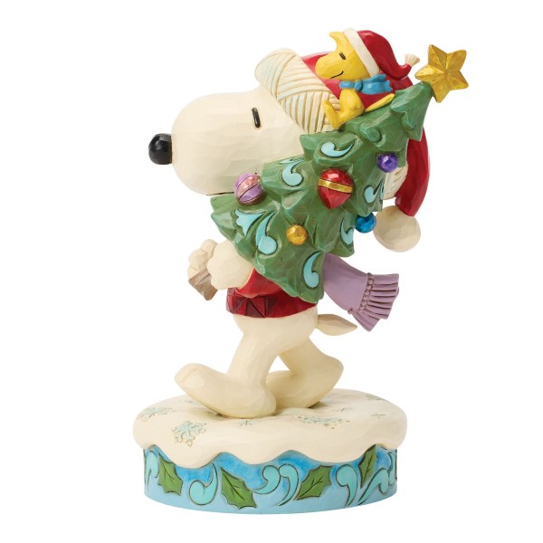 SNOOPY EN WOODSTOCK MET BOOM