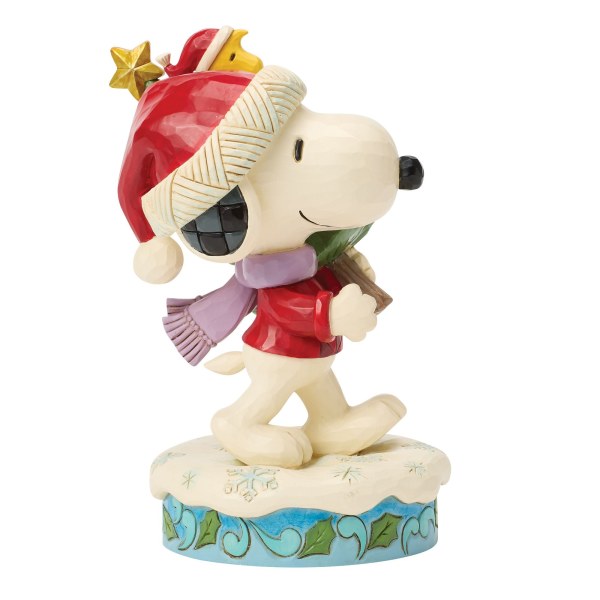SNOOPY EN WOODSTOCK MET BOOM