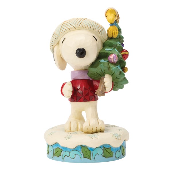SNOOPY EN WOODSTOCK MET BOOM